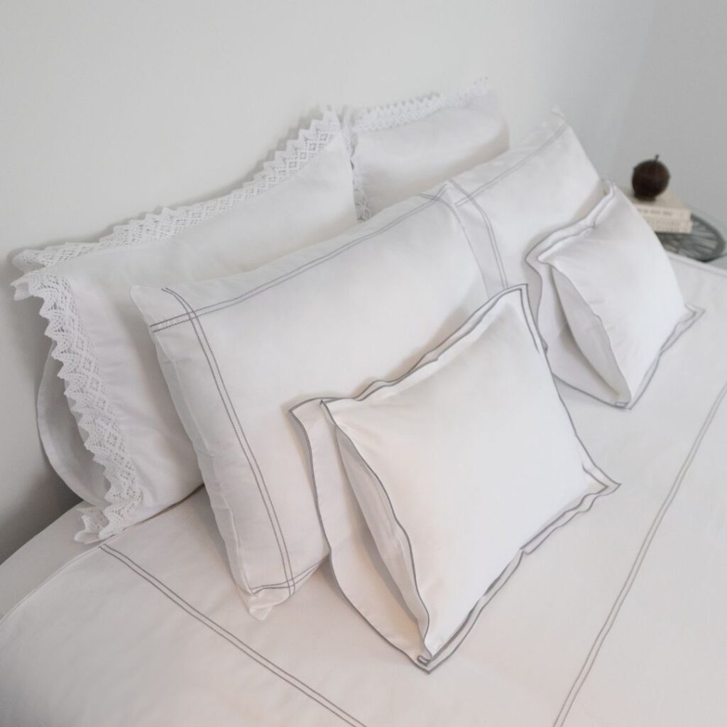tecido percale e o tecido cetim